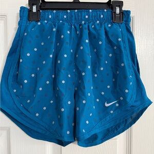 Nike Women's Blue Polka Dot Shorts